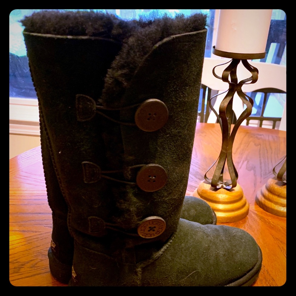 Black UGG Bailey Triple Button Boots